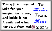 This present was made with love at The BAC